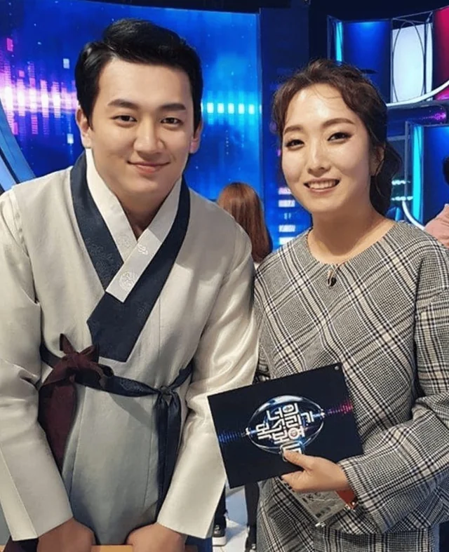 방송 현장에서 함께 출연한 분과 최한울